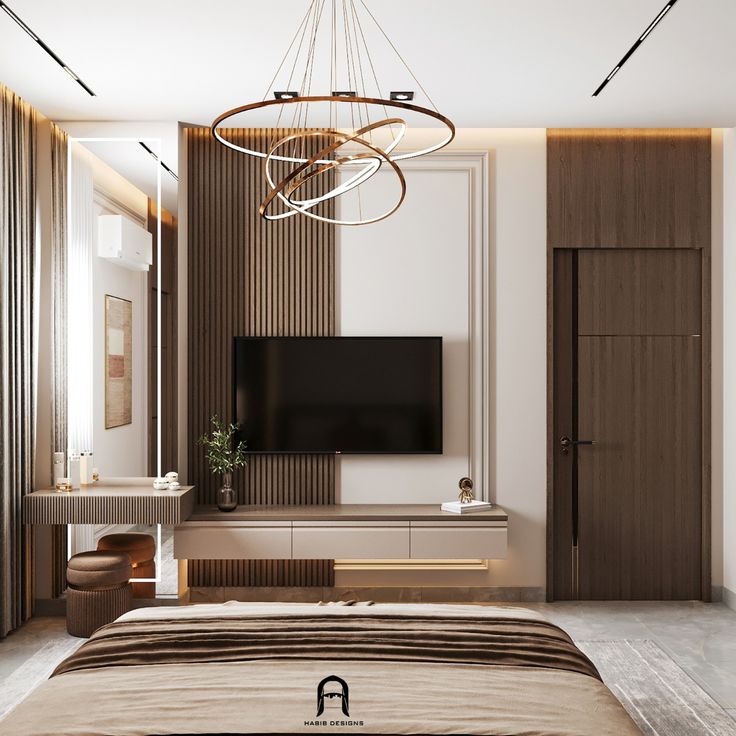 Bedroom Slat & Ledge Console